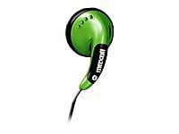 Maxell Color Buds Outer Ear Stereo Earset with On Cable Microphone Green