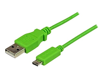 StarTech 1m Micro USB Cable M M Green USBAUB1MGN