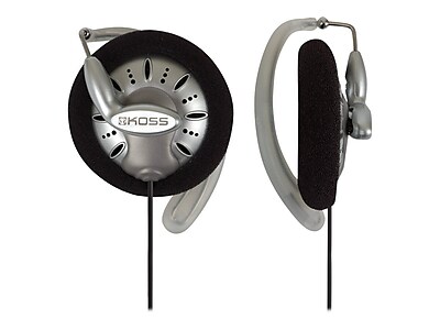 Koss Portable Stereo Ear Clip Headphone Black Gray White