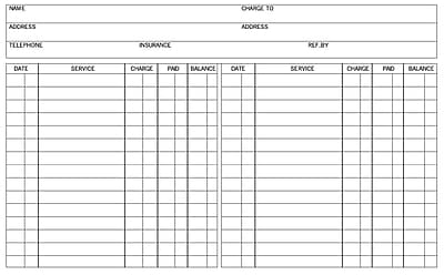 Medical Arts Press® Ledger Cards; Standard, Twin Entry | Staples®