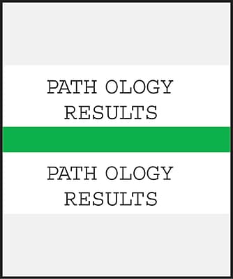 Medical Arts Press Standard Preprinted Chart Divider Tabs; Pathology Results Green