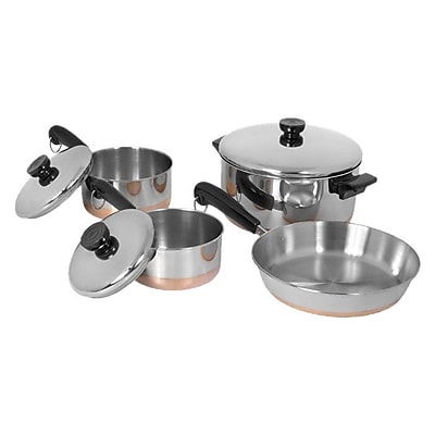 Revere Cookware 1400 Line Stainless Steel 7 Piece Cookware Set