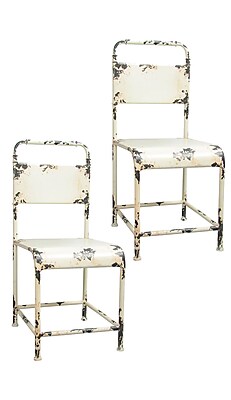 Pangea Home Samson Side Chair Set of 2 ; White