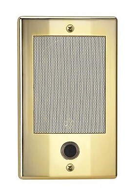 NuTone Door Speakers for Intercoms; Bright Brass