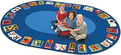 Carpets for Kids Literacy Reading by the Book Kids Area Rug; 8'4'' x 13'4''