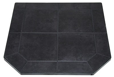 US Stove Type 1 Tile Hearth Pad; Black Jack