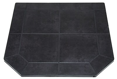 US Stove Type 1 Tile Hearth Pad; Black Jack