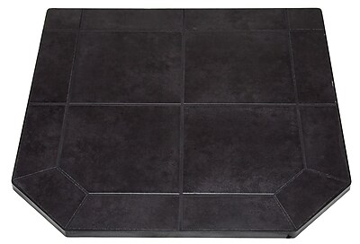 US Stove Type 2 Tile Hearth Pad; Black Jack