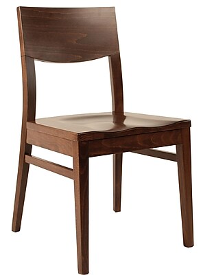 Adriano Side Chair Set of 2 ; Dark Walnut