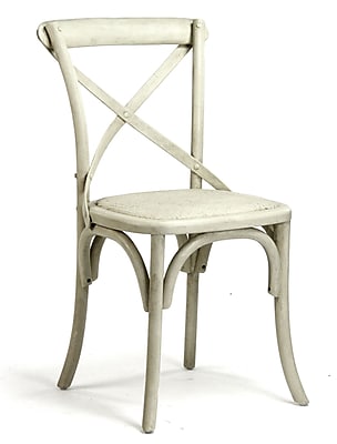 Zentique Inc. Parisienne Cafe Side Chair; Off White