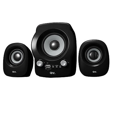 QFX CS 260 2.1 USB Powered Multimedia Speaker System Black