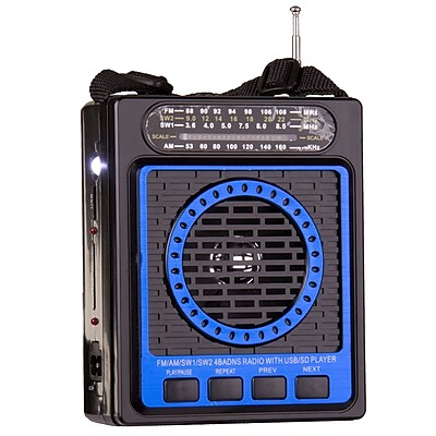 QFX CS87 Portable PA Speaker System Blue