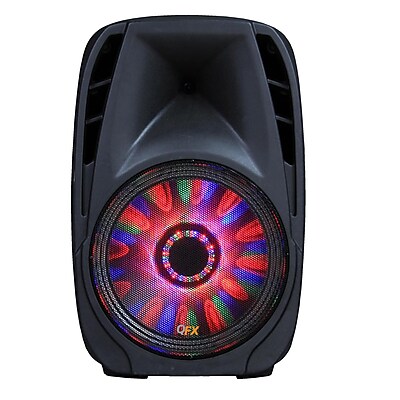 QFX PBX 71100BTL Bluetooth Portable Party PA Speaker Black