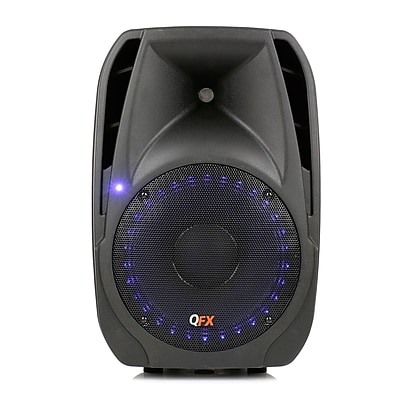 QFX SBX 1504BTL Bluetooth Cabinet PA Speaker Black