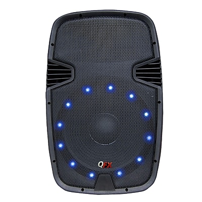QFX SBX 1503BTL Bluetooth Cabinet PA Speaker Black