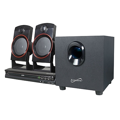 Supersonic 77782 11W 2.1 Channel DVD Home Theater System, Black