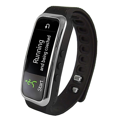 Supersonic sc 61sw 0.91 Fitness Wristband with Bluetooth Pedometer Black