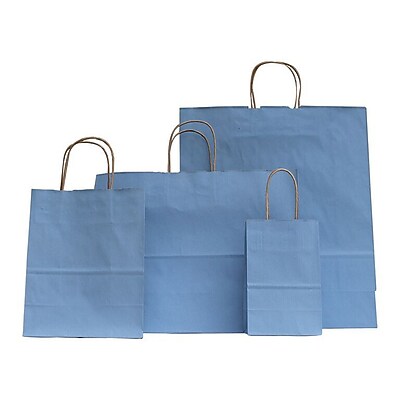 1/4 staples Pastel Shopping x Blue, 3 Wraps paper Paper kraft bags 1/2 B2B x Bags, 5 Pinstripe,