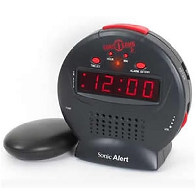 Sonic Bomb TDSA SBJ525SS Sonic Bomb Jr Vibrating Alarm Clock