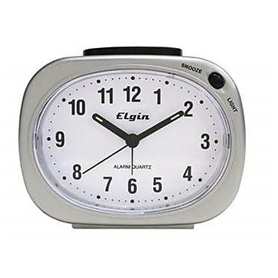 Geneva Watch Group 3640E SLV Analog Alarm Clock