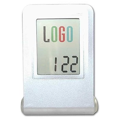 Ruda Overseas 3 1\/2 x 2 1\/2 Logo Digital Alarm Clock (RDOV182)