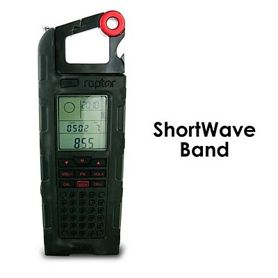 Eton Raptor Solar Charge Emergency and Shortwave Band Radio Black XS237833