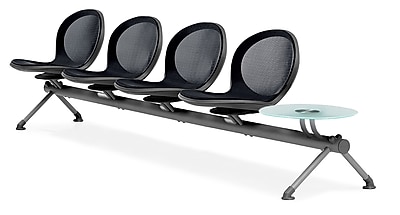 OFM Net Series Four Seats and One Table Beam Black NB 5G BLACK
