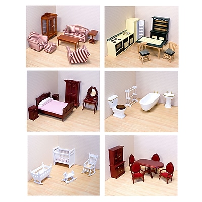 Melissa & Doug Victorian Dollhouse Furniture Bundle, 23 x 13.5 x 9.5, (4690)