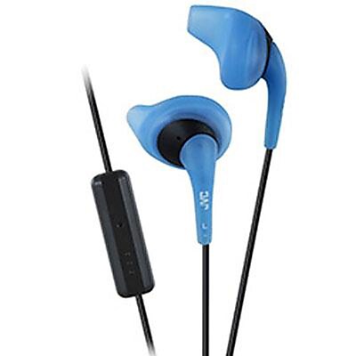 JVC HA ENR15 A K Gumy Sport Earbuds Headphones with Remote and Mic Blue