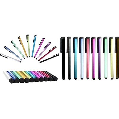 Worryfree Gadgets Myepads 9PK STY Stylus Pen for Cell Phone Tablet Assorted 9 Pack