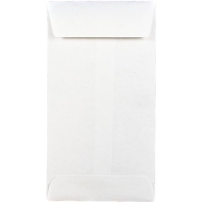 JAM Paper 5 Coin Envelopes 2 7 8 x 5 1 4 White 25 pack 16211217