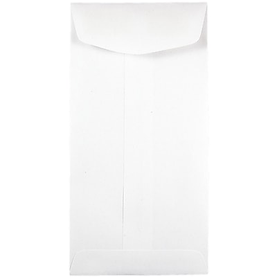 JAM Paper 7 Coin Envelopes 3 1 2 x 6 1 2 White 25 pack 95083