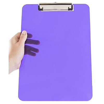 JAM Paper Plastic Clipboard 9 x 13 Purple Sold Individually 340926881