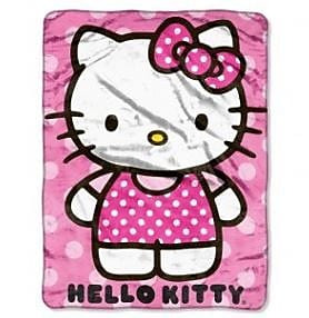 Northwest Co. Entertainment Hello Kitty Dot Throw