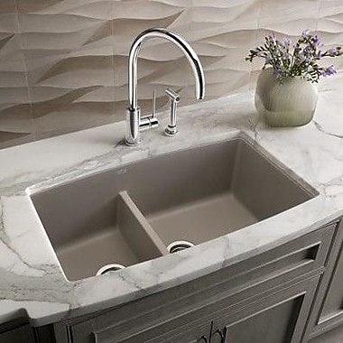 Blanco Performa 33 x 19 Silgranit II 1.75 Double Bowl Und...