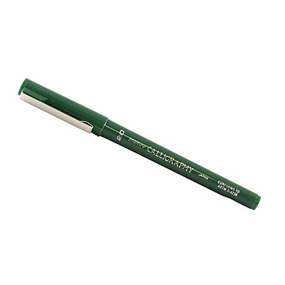 JAM Paper Calligraphy Pen 2.0mm Green Sold Individually 6506113