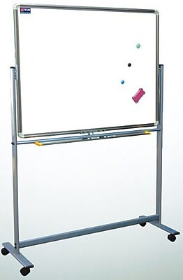 magnetic erase dry neoplex dew whiteboard deluxe standing roll around staples reversible reviewsnapshot write num average rating neoplexonline