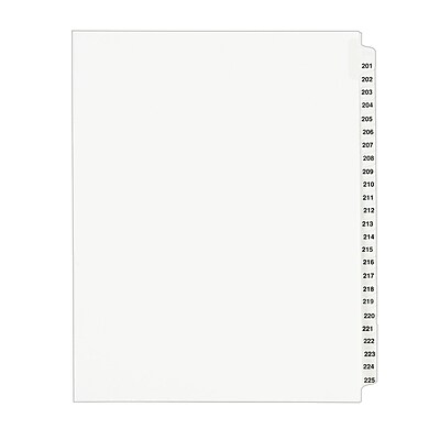 Avery R Standard Collated Legal Dividers Avery Style 1338 Letter Size 201 225 Tab Set