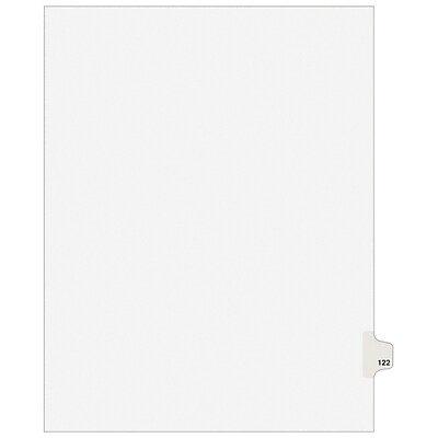 Avery R Individual Legal Dividers Avery Style 1420 Letter Size T