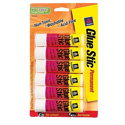 Avery R Permanent Glue Stic 98095 Pack of 6