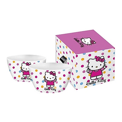 Paperproducts Design Hello Kitty Polka Dot Bowl (Set of 2)