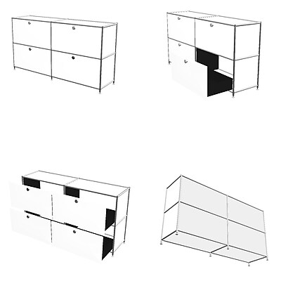 System4 SYSTEM4 Elite TV Stand; Pure Orange