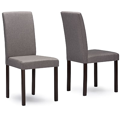 Wholesale Interiors Baxton Studio Side Chair Set of 4 ; Grey