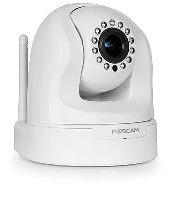 Foscam FI9826PW Plug and Play 1.3 Megapixel H.264 Pan Tilt Wireless IP Camera with 3x Optical Zoom 1280 x 960 Pixels White