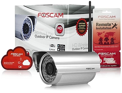 Foscam FI9805P 960P Outdoor HD Wireless IP Camera Silver