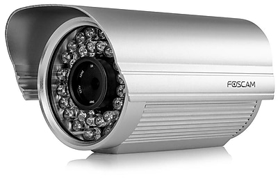 Foscam FI9805E 960p H.264 Outdoor Day Night PoE IP Camera 1.3MP 36 IR LEDs 50m 164.04 Night Vision Silver