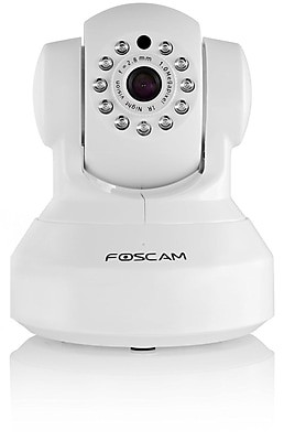 Foscam FI9816P Plug and Play 720P HD H.264 Wireless Wired Pan Tilt IP Camera 26 Feet Night Vision Camera White