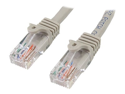 StarTech Cat 5e UTP Snagless Patch Cable Gray 5