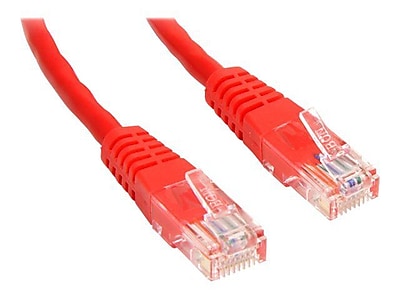 StarTech Cat 5e UTP Molded Patch Cable Red 3