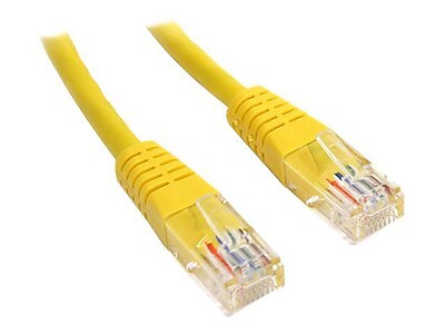 StarTech Cat 5e UTP Molded Patch Cable Yellow 3